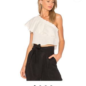 Zahar one sleeve top cream (APiece Apart)